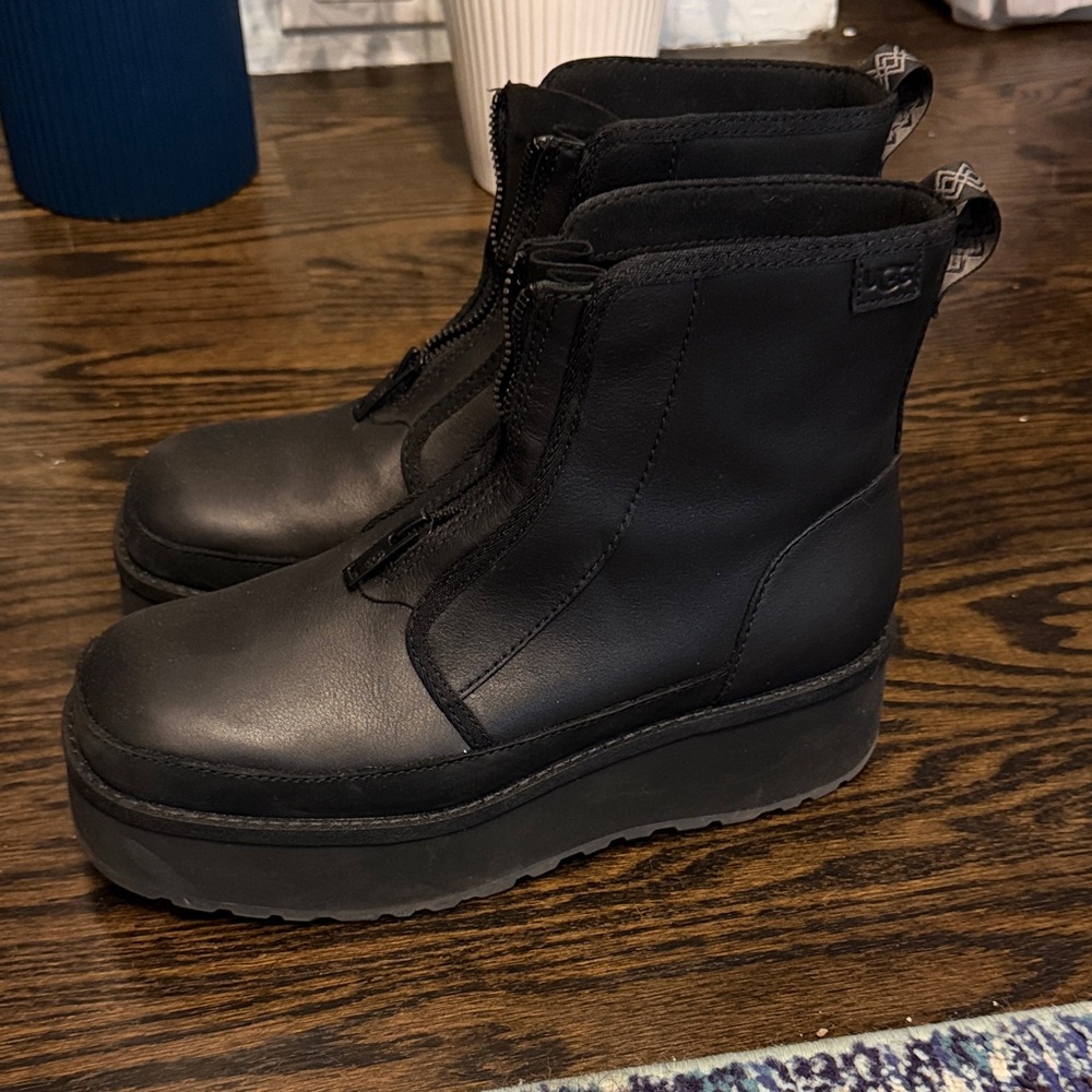 UGG Women's Black Platform Combat Boots